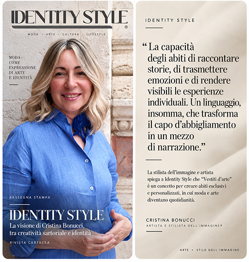 Cristina Bonucci Fashion art & Style coach, Consulente d'immagine & Personal shopper, Artista visiva - dicono di me