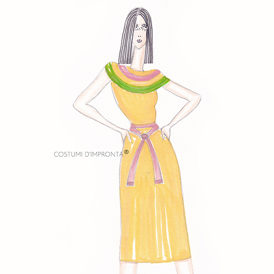 Cristina Bonucci fashion sketches