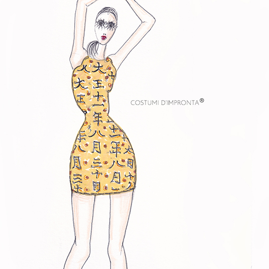 Cristina Bonucci fashion sketches