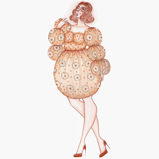 Cristina Bonucci fashion sketches