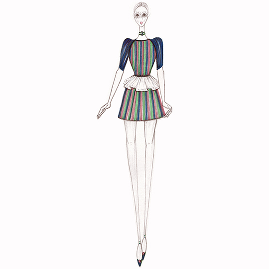 Cristina Bonucci fashion sketches