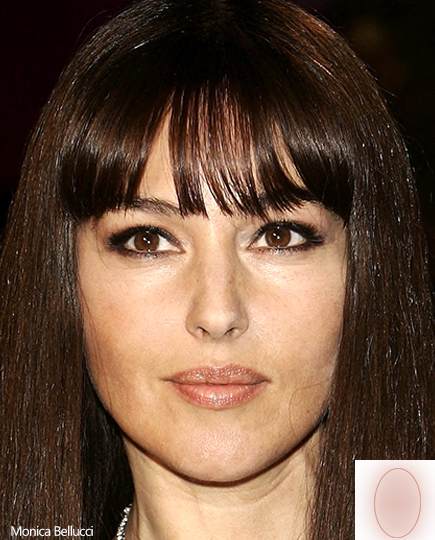 Cristina Bonucci forma del viso a ovale
